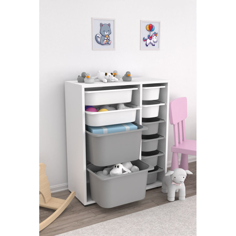 Armoire polyvalente moderne 27,4 po x 32,7 po x 11,8 po | 100% panneau de particules enduit de mélamine, épaisseur: 0,7 pouce | Comprend de nombreuses tablettes, une conception murale, une solution de rangement élégante et fonctionnelle pour la maison
