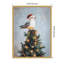 «Seagull Santa Hat Festive Holiday Tree» par The Creative Bunch Studio, reproduction d'art sur toile encadrée