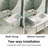 Los Flexi Rectangular Ceramic Wall Mount Sink with Overflow and Centerset Faucet Holes-115730075-115248324