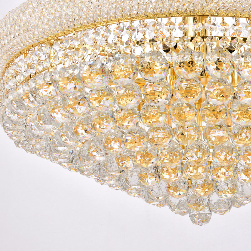 Elegant Lighting Primo 32 light Gold Chandelier Clear Royal Cut Crystal, 30" / Gold / Royal Cut