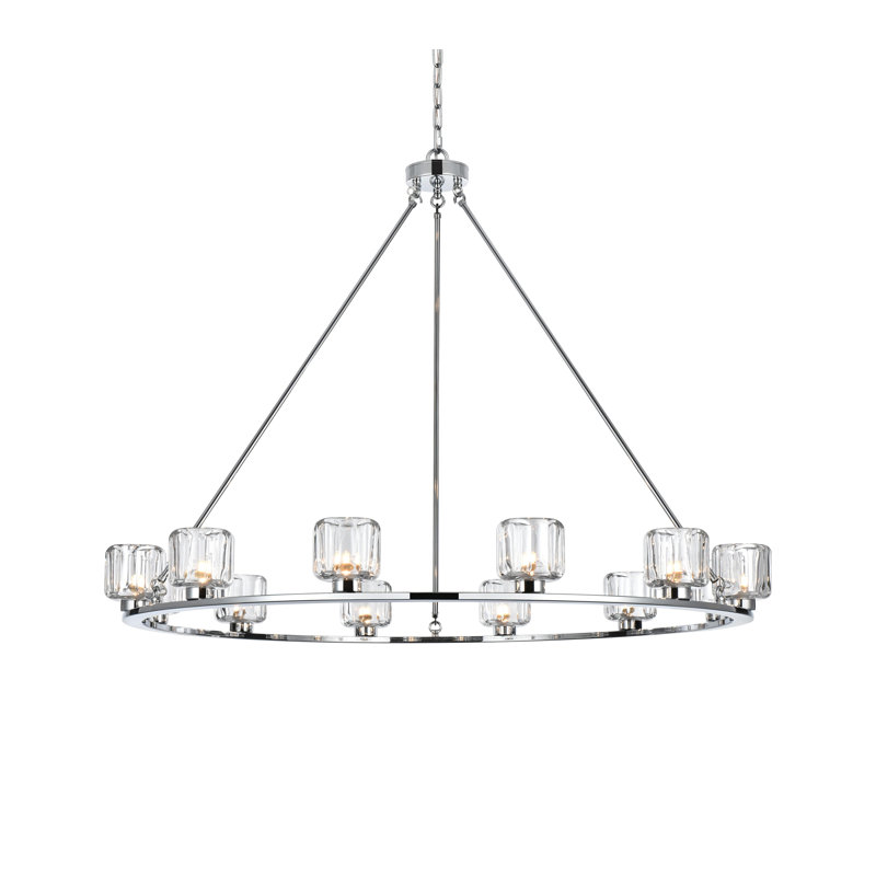Lustre Enrique 48 pouces, Chrome chrome