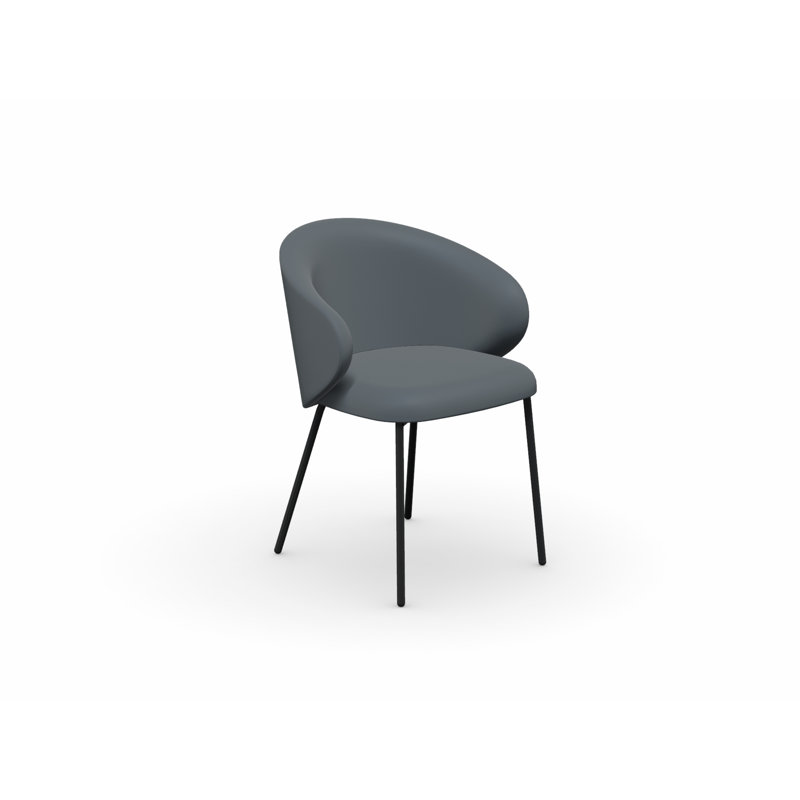 Tuka Upholstered Armchair with Metal Frame, Sand, Matte Black