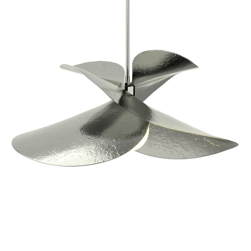 Hibiscus 1 - Light Unique/Statement Geometric Pendant, Sterling