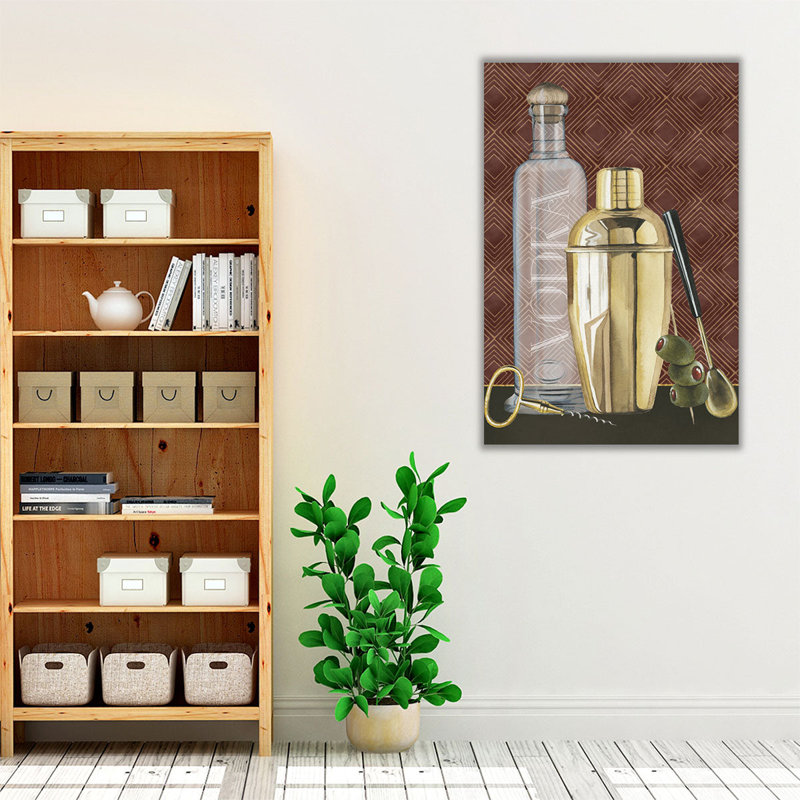 Bar Gatsby I - reproduction d'art sur toile, H 30 po x l 20 po