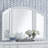 Alvy Vanity w/ Tri-Fold Mirror and Upholstered Bench Seat