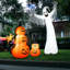 The Holiday Aisle® 12ft Inflatable Halloween Blow Up Ghost Decoration W/ Built-in Led Light