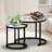 Glass Top Nesting Coffee Table-1406826883
