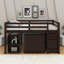 Lit mezzanine bas bas avec commode, tablettes et bureau, lit multifonctionnel-1805143808