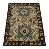 Burano Hand Knotted Wool Geometric Area Rug