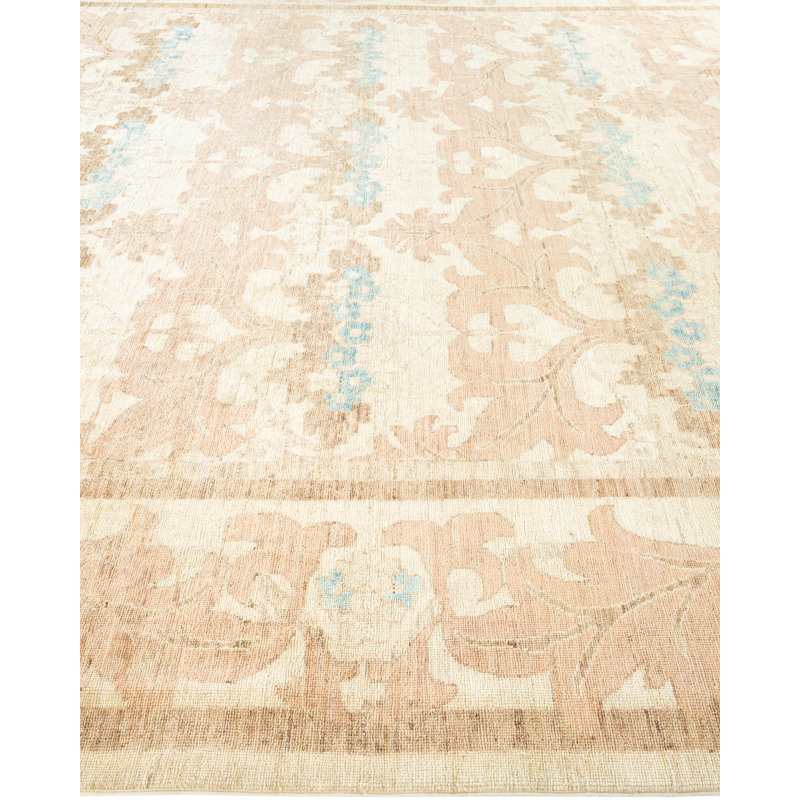 Arts And Crafts One-of-a-Kind 9' 0" X 11' 7" Hand Knotted Area Rug
