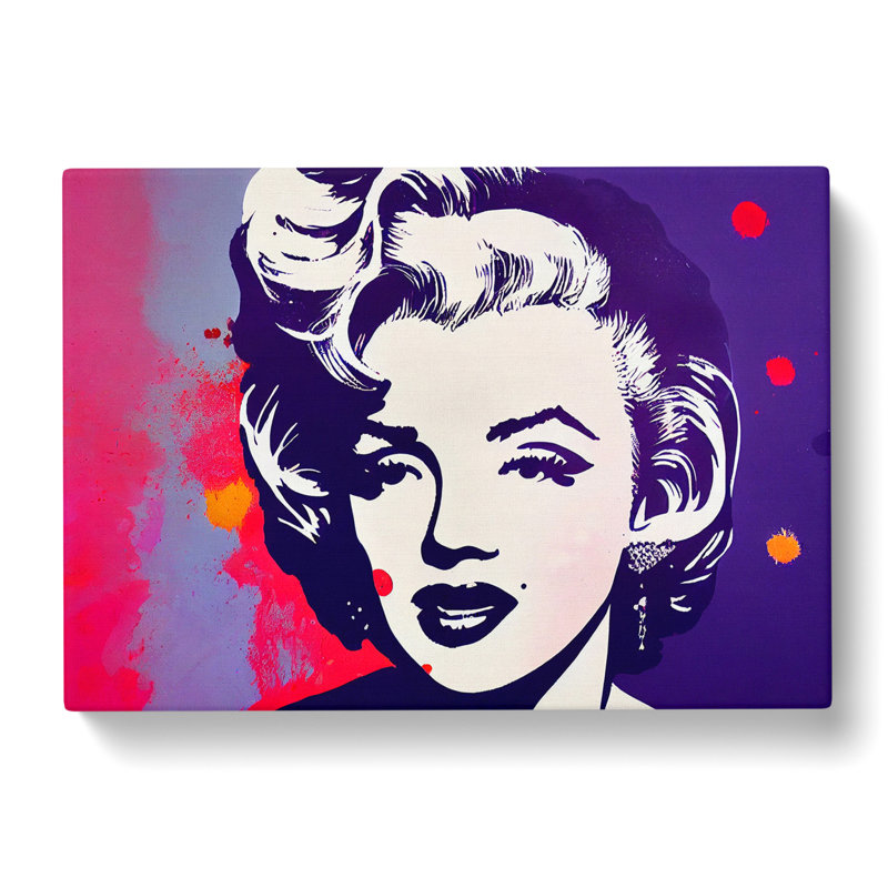 Pop Art Marilyn Monroe Vol.2 Abstract - Wrapped Canvas, 35cm H x 50cm W x 3cm D