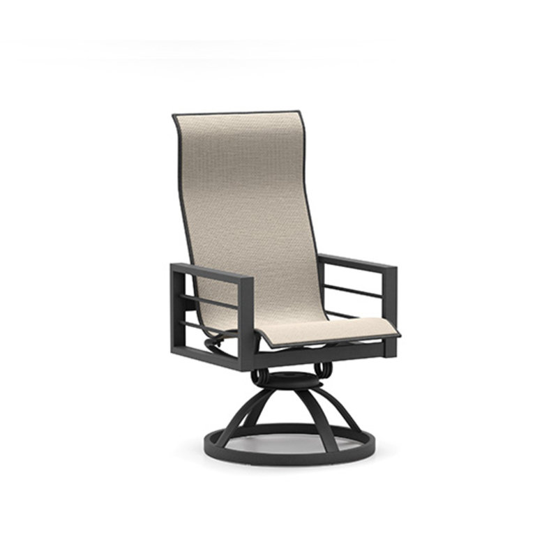 Sutton High Back Swivel Rocker, Carbon, Sandbar