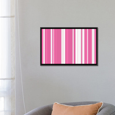 « stripeed bubblegum milkshak »-impression sur toile tendue Falsterbo