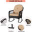 Chaise berçante avec coussins Mcreynolds