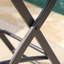 Chaise pliante en osier pour l'extérieur
