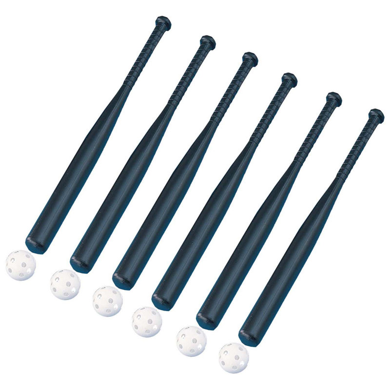 Ensemble de batte de baseball en plastique 31 pouces Champion Sports, 6 ensembles