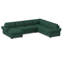 140" Wide Right Hand Facing Sleeper Corner Sectional-533891942-403606369