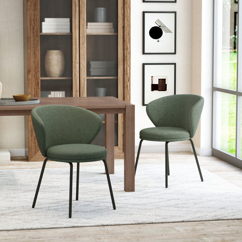 Chaises de salle à manger, Vert, 2
