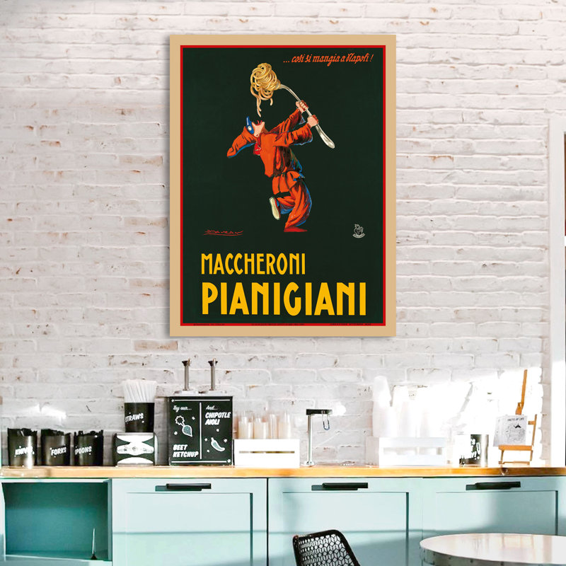 Maccheroni Pianigiani by Achille Luciano Mauzan - Wrapped Canvas Print, 80cm H x 60cm W x 4cm D