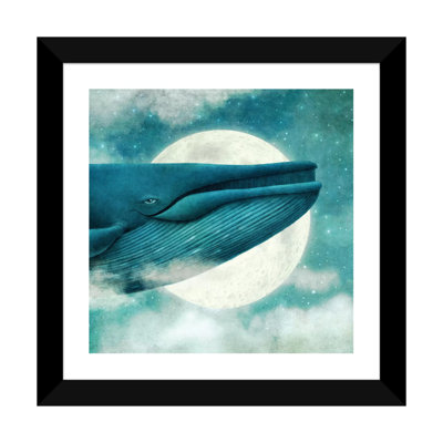 «Dream of the Blue Whale Square» par Terry Fan - impression d'art graphique