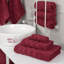 Ensemble de serviettes de bain turque 100% coton 3 pièces, collection super douce et absorbante Darcelle-2068469