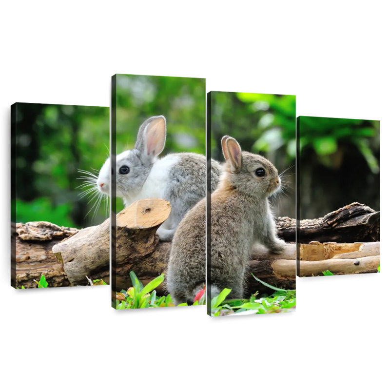 Brampt Garden Rabbits, 42" H x 68" W