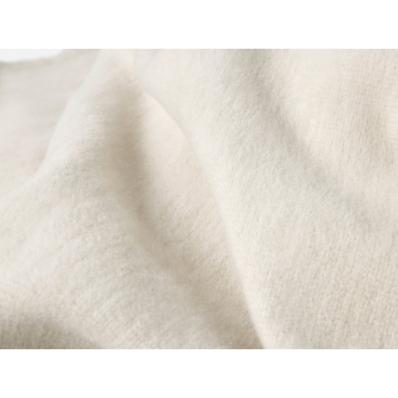 Full Circle Cotton Blanket, 70" L x 50" W, Oatmeal/Ivory