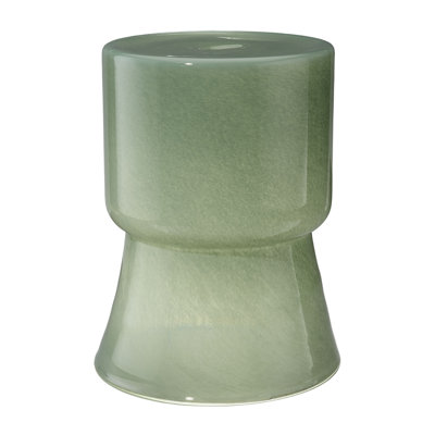 Huntington Garden Glass Accent Table, Green