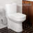 HOROW Nia Compact One-Piece Round Toilet with Dual-Flush System, Space-Saving Floor-Mounted Design, 1.28 GPF-70606292