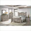 Table de chevet 2 tiroirs Rustic Grey