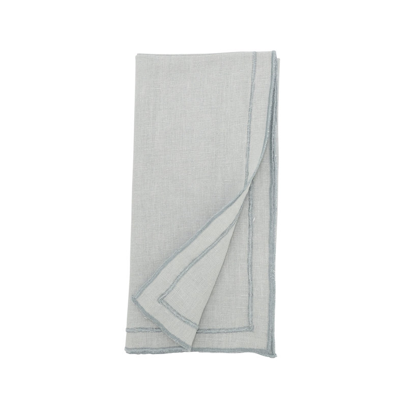 Stonewashed Overlock Edge Napkin (Set of 4), Blue