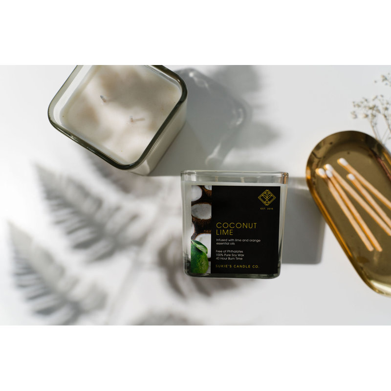 Bougie parfumée à la noix de coco et à la lime