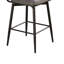 Ensemble de 2 tabourets de bar rotatifs à 360 ° avec tabourets de bar et coussins en cuir