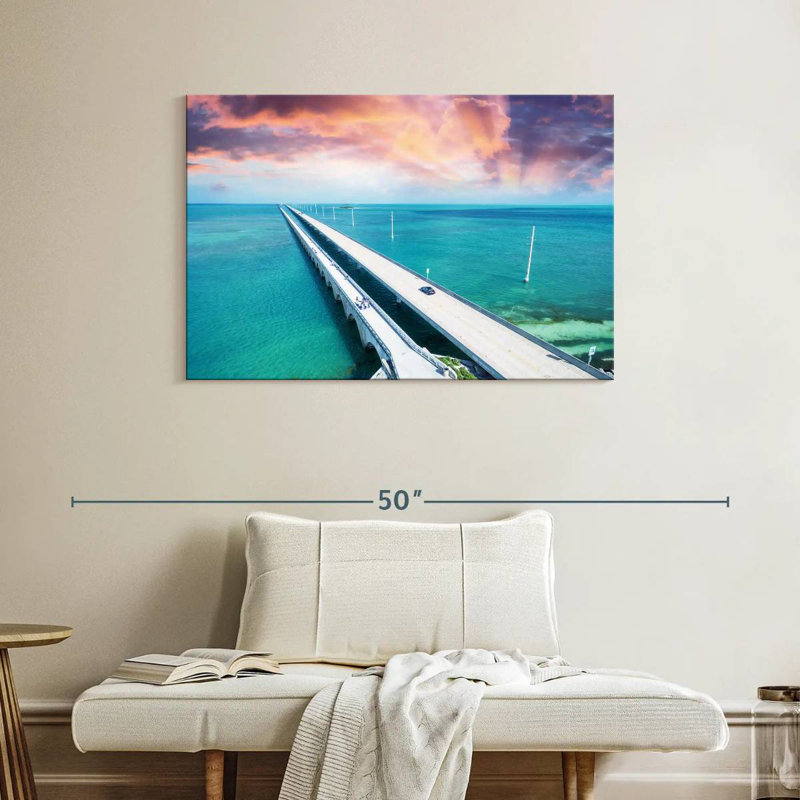 Lilie Scenic Seven Mile Bridge, Floride, H 26 po x l 39 po