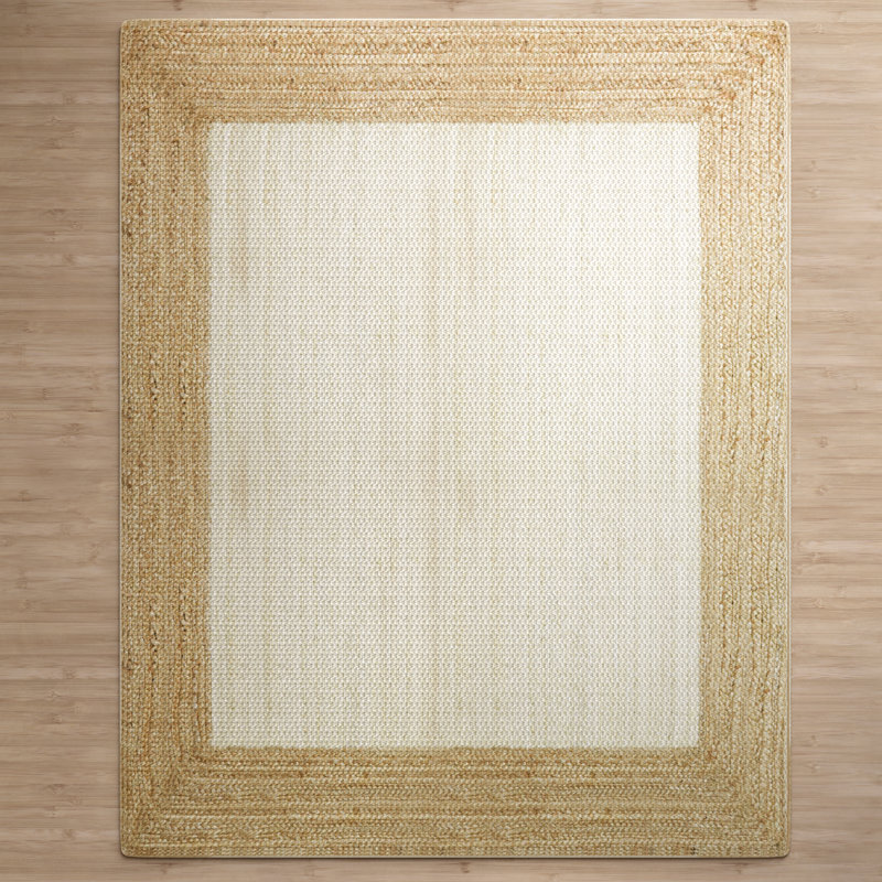 Kayleigh Hand-Braided Jute Area Rug, Rectangle 5' x 7'