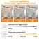 52 inch White Wood Ceiling Fans with Lights and Remote, Modern Flush Mount Low Profile Ceiling Fan with Light, 6 Speed, Reversible DC Motor, for Bedroom/Outdoor/Farmhouse/Patios