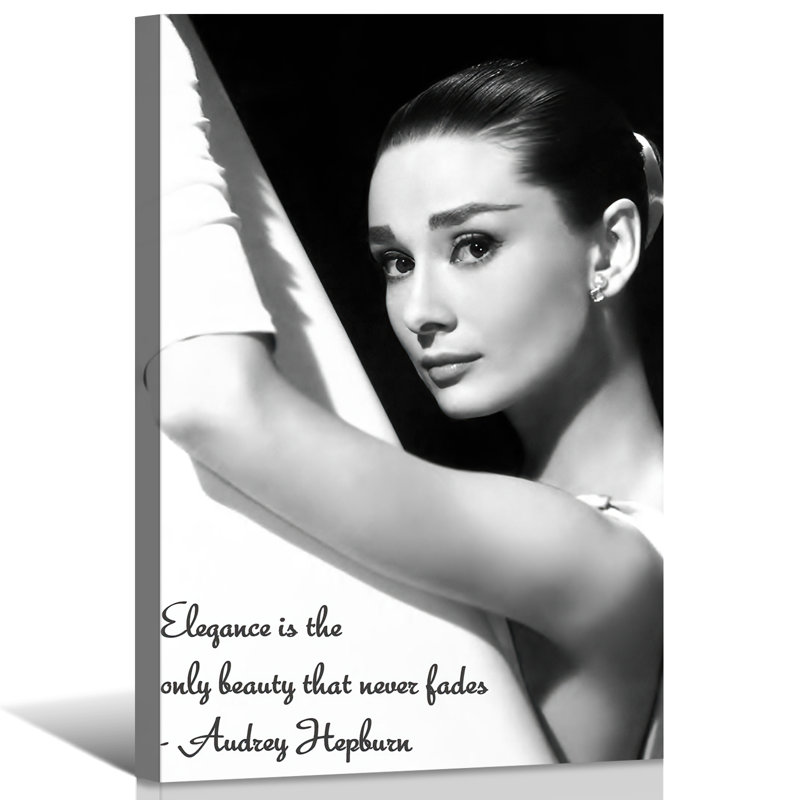 «Audrey Hepburn» sur, H 36 po x l 24 po