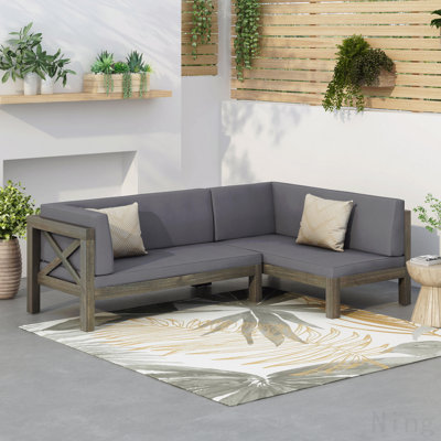 X-Back Left Corner Bench Of Set 2