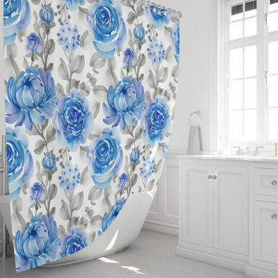 Rideau de douche simple Floral