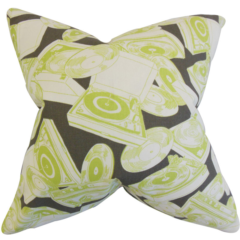 Green Cotton Piece Sham, Standard