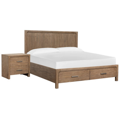 Hien King Panel Storage Bed With Nightstand