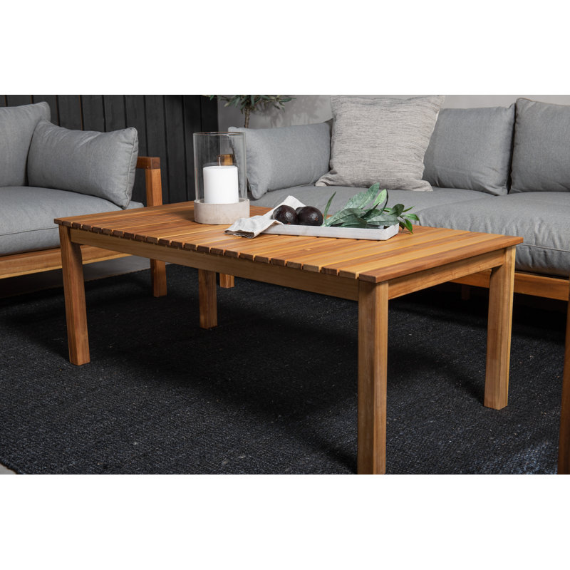 Charvi Rectangular Acacia Outdoor Coffee Table , 120cm cm W 60cm cm D