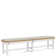Lana Trestle Dining Table Set With Dining Bench And Armchairs