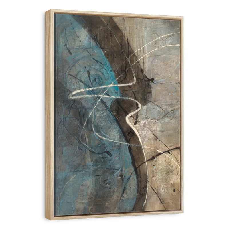 Ripple Effect, Floating Frame Natural Wood, 21" x 31"