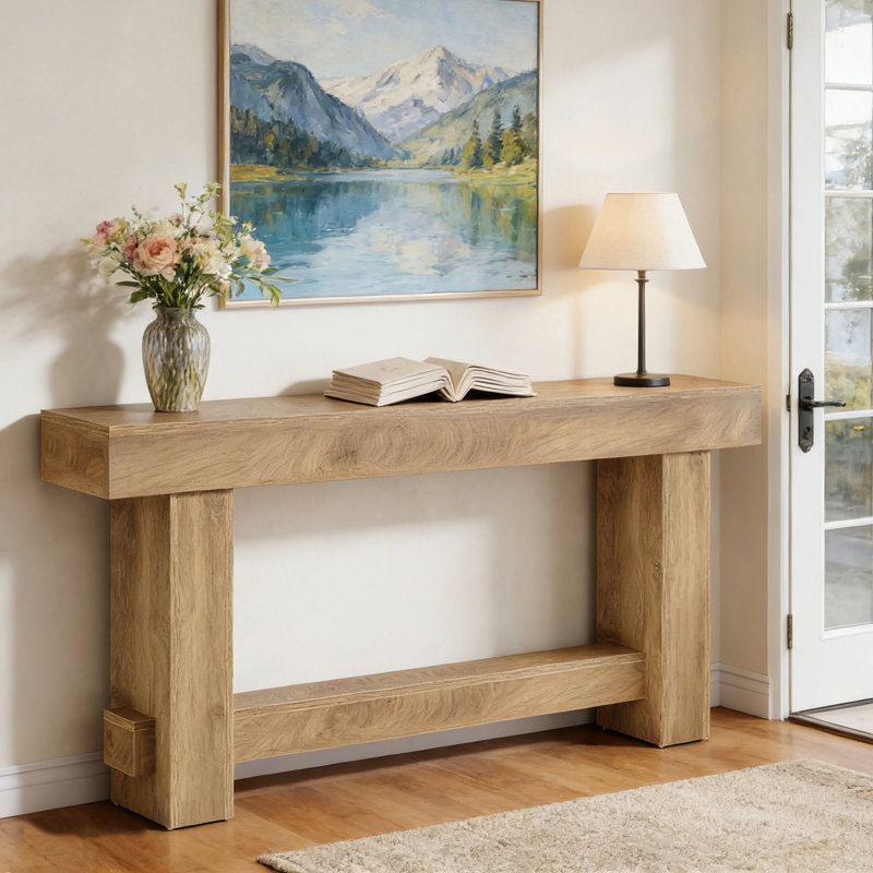 71" Console Table, Farmhouse Sofa Table Hallway Table