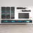 126" Modern Floating Wall Mounted Entertainment Center with 16-Color LED Lighting, High Gloss Finish-2119996933
