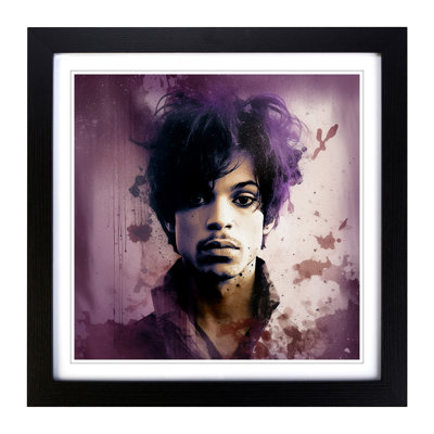 Prince Grunge - Single Picture Frame Print on Wood