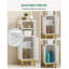 Small Bathroom Storage Cabinet, Freestanding Bathroom Storage Unit with Door and Adjustable Shelf, Narrow Toilet Paper Cabinet with Open Storage Space, with Hooks-1001763056