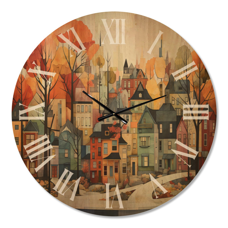 Horloge murale Cityscape, Surdimensionné