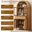 Grand garde-manger arqué avec tablettes réglables-533802515